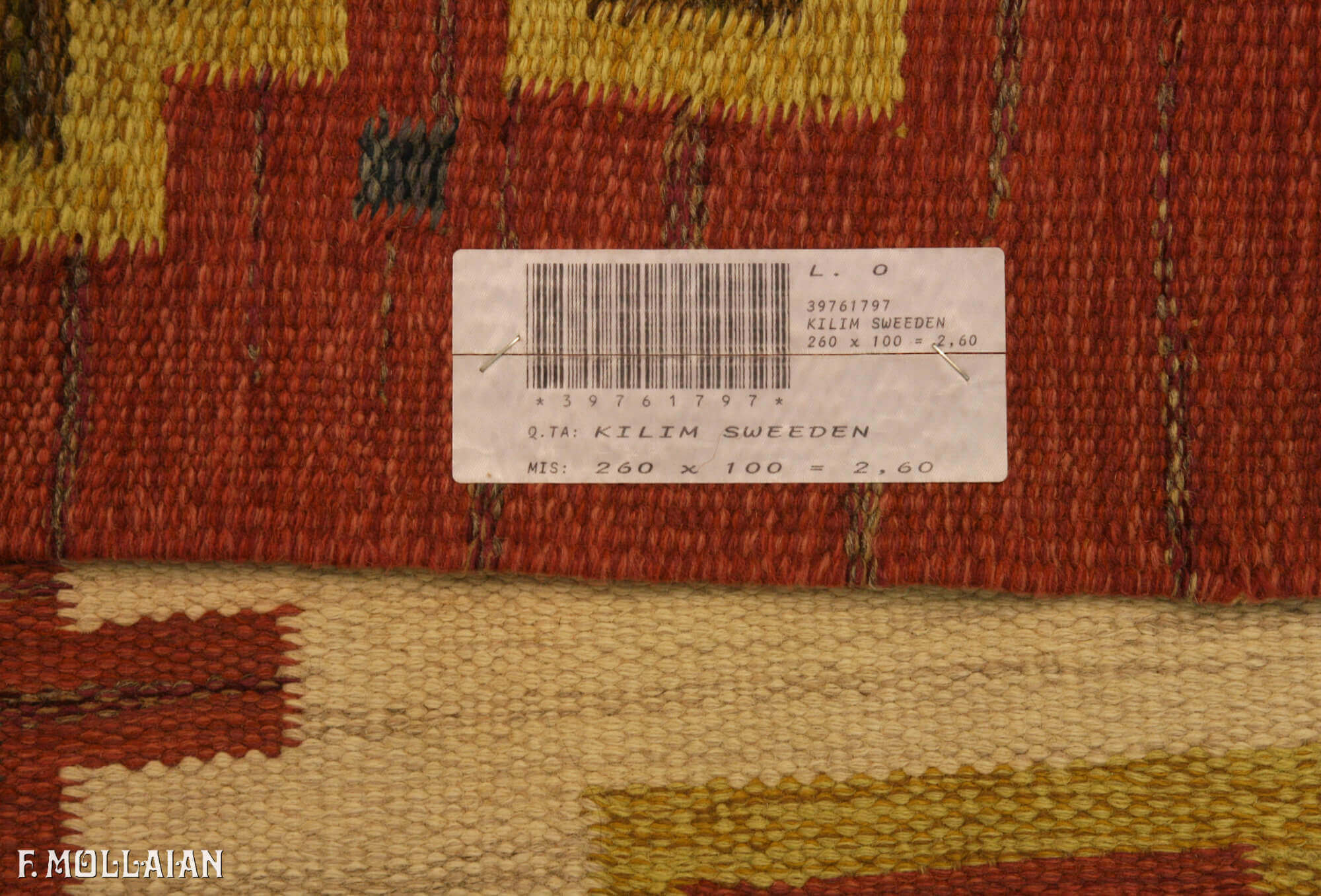 Antique Suédois Kilim n°:39761797